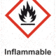 Označenie obalov nebezpečných látok - GHS symboly s textom: Inflammable