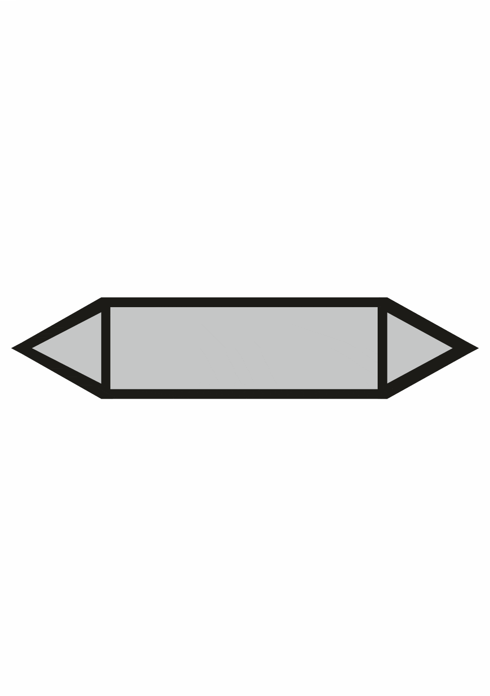 400002 Značenie potrubí - Obojsmerné šípky bez symbolu: Para (Šedá bez textu)