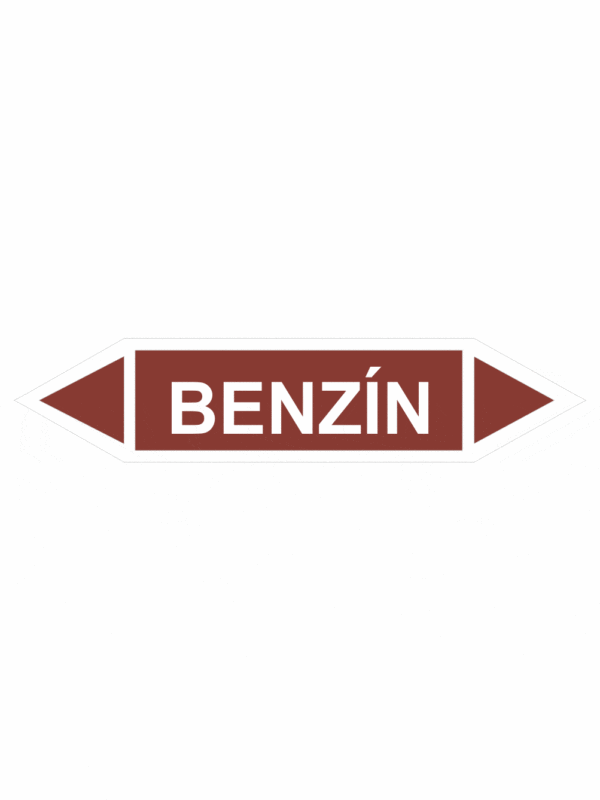 Značenie potrubí - Obojsmerné šípky bez symbolu: Benzín