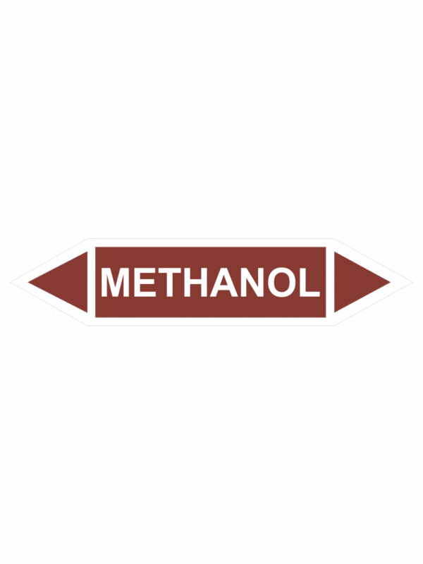 Značenie potrubí - Obojsmerné šípky bez symbolu: Methanol