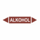 Značenie potrubí - Obojsmerné šípky bez symbolu: Alkohol