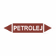 Značenie potrubí - Obojsmerné šípky bez symbolu: Petrolej