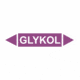 Značenie potrubí - Obojsmerné šípky bez symbolu: Glykol