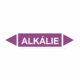 Značenie potrubí - Obojsmerné šípky bez symbolu: Alkálie