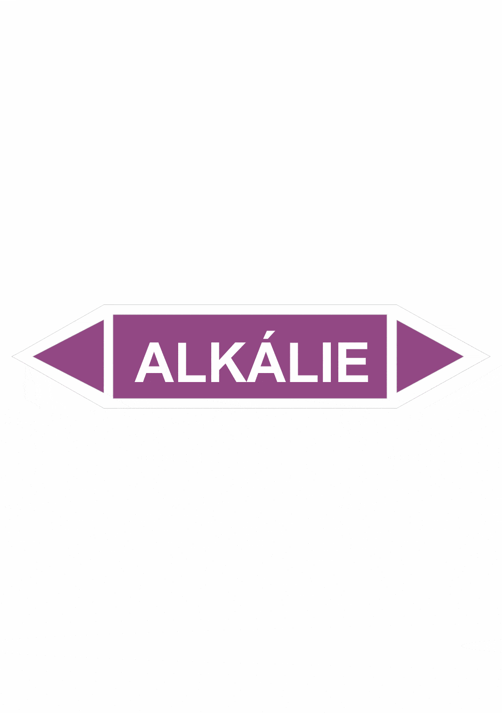 401038l Značenie potrubí - Obojsmerné šípky bez symbolu: Alkálie