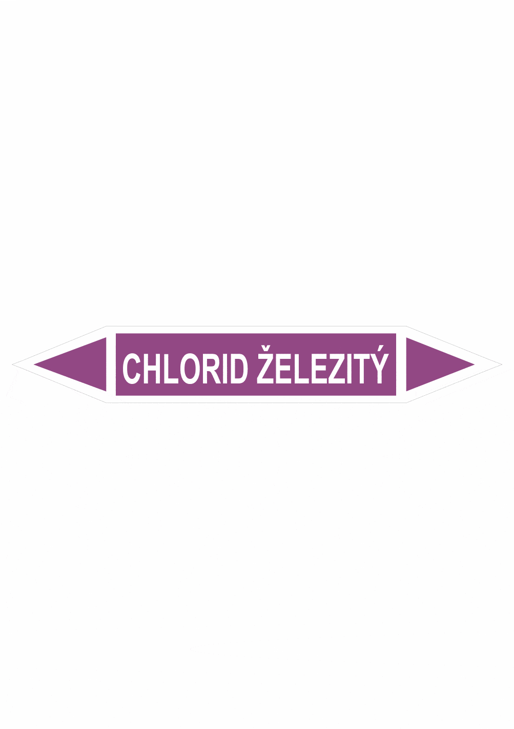 401045l Značenie potrubí - Obojsmerné šípky bez symbolu: Chlorid železitý