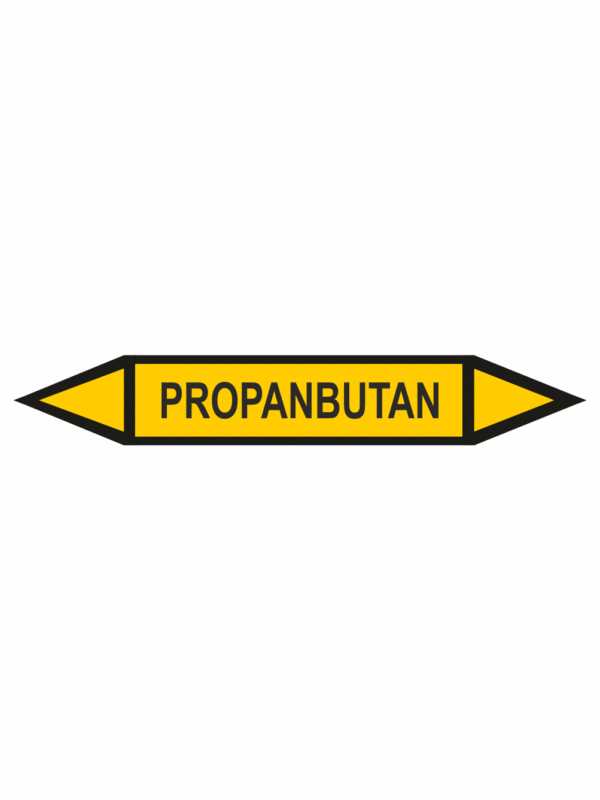 Značenie potrubí - Obojsmerné šípky bez symbolu: Propanbutan