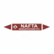 Značenie potrubí - Obojsmerné šípky se symboly: Nafta / Nebezpečenstvo