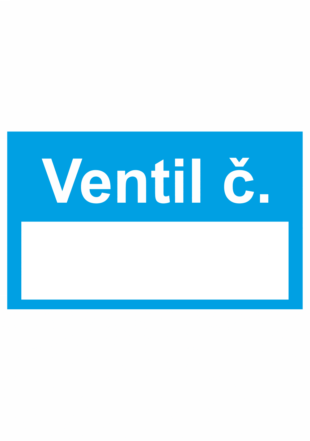 406001 Značenie potrubie: Ventil číslo – modrá