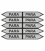Značenie potrubí - Jednosmerné šípky: Para (Text)