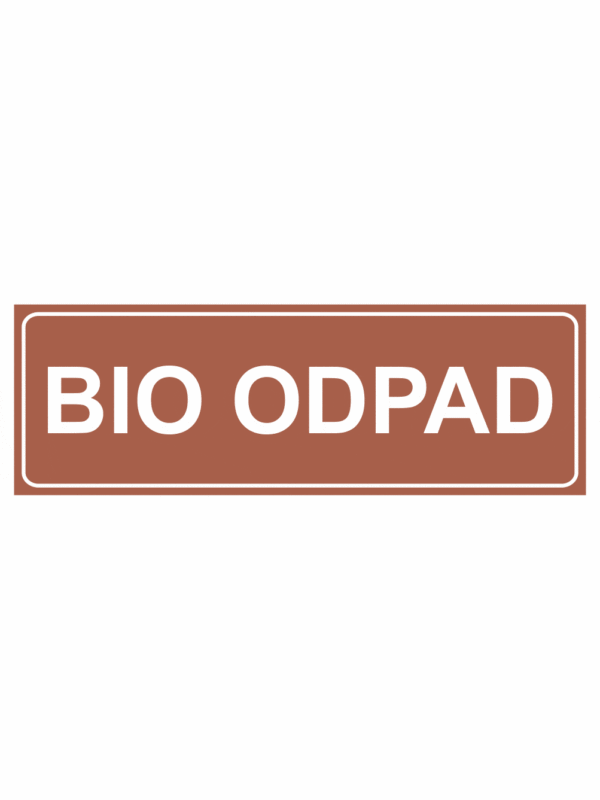 Označenie obalov nebezpečných látok - Separovaný odpad: Bio odpad