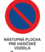 Značenie budov a priestorov - Parkovanie: Násupná plocha pre hasičské vozidlá vlavo