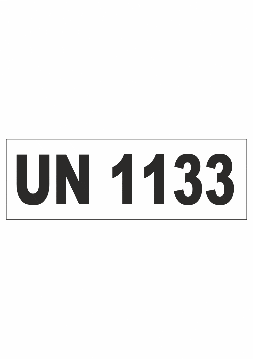 UN1133 Označenie obalov nebezpečných látok - UN čísla a nápisy: UN 1133
