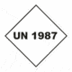 Označenie obalov nebezpečných látok - UN čísla a nápisy: UN 1987 (Kosočtverec)