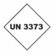 Označenie obalov nebezpečných látok - UN čísla a nápisy: UN 3373 (Kosočtverec)