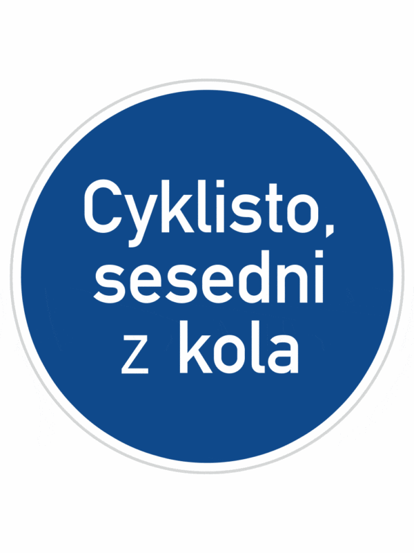 Plechové dopravné značky - Príkazové značenie: Iný príkaz