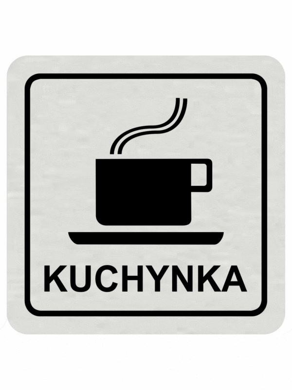 Značenie budov a pristor - Hliníkové piktogramy: Kuchynka