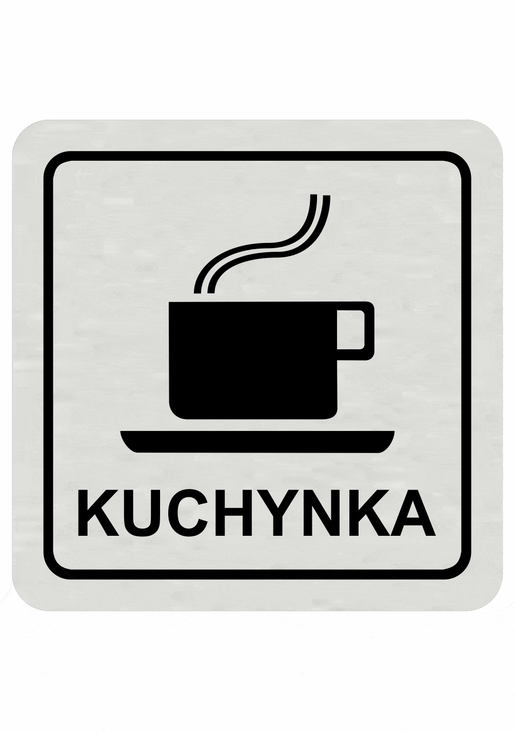 pik024sc Značenie budov a pristor - Hliníkové piktogramy: Kuchynka