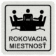 Značenie budov a pristor - Hliníkové piktogramy: Rokovacia miestnosť