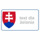 Značenie budov a priestorov: Statný znak + text dla želania