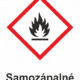 Označenie obalov nebezpečných látok - GHS symboly s textom: Samozápalné