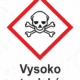Označenie obalov nebezpečných látok - GHS symboly s textom: Vysoko toxické