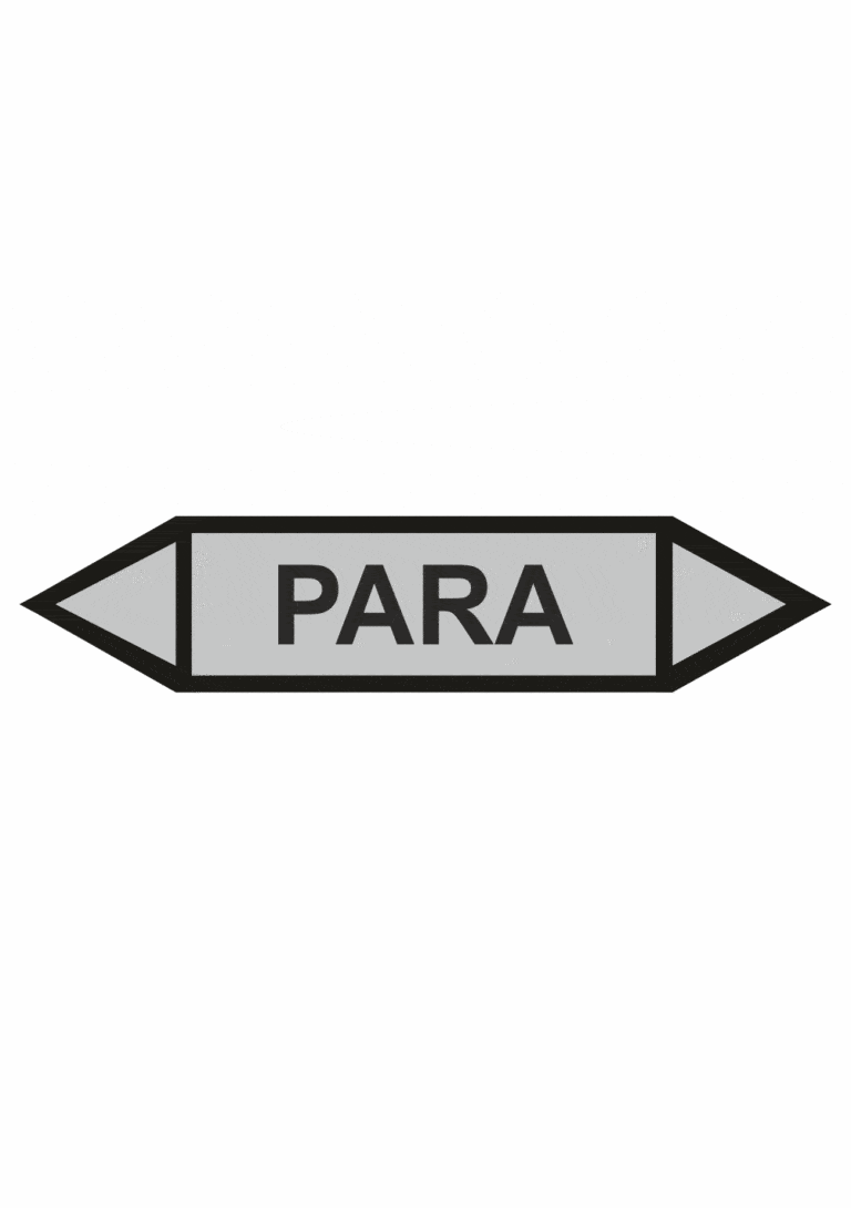 Značenie potrubí - Obojsmerné šípky bez symbolu: Para
