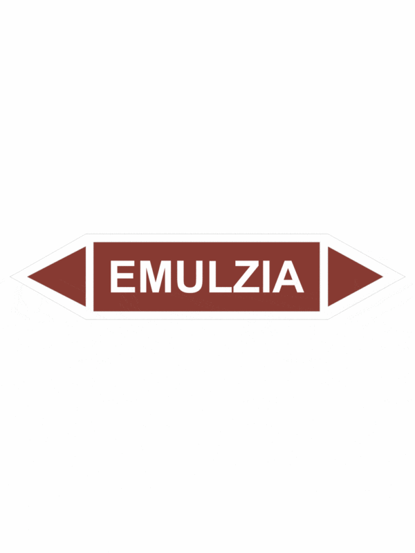 Značenie potrubí - Obojsmerné šípky bez symbolu: Emulzia