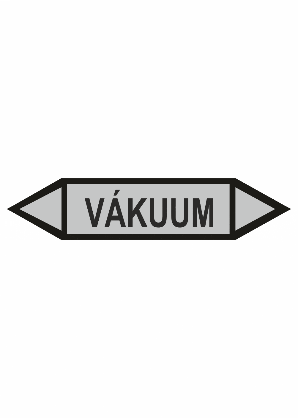 sk401021 Značenie potrubí - Obojsmerné šípky bez symbolu: Vákuum