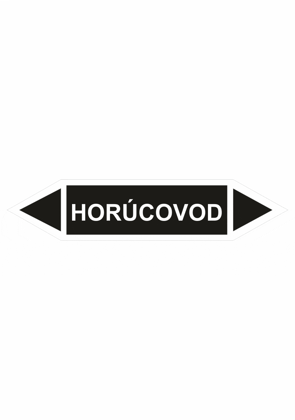 sk401052 Značenie potrubí - Obojsmerné šípky bez symbolu: Horúcovod