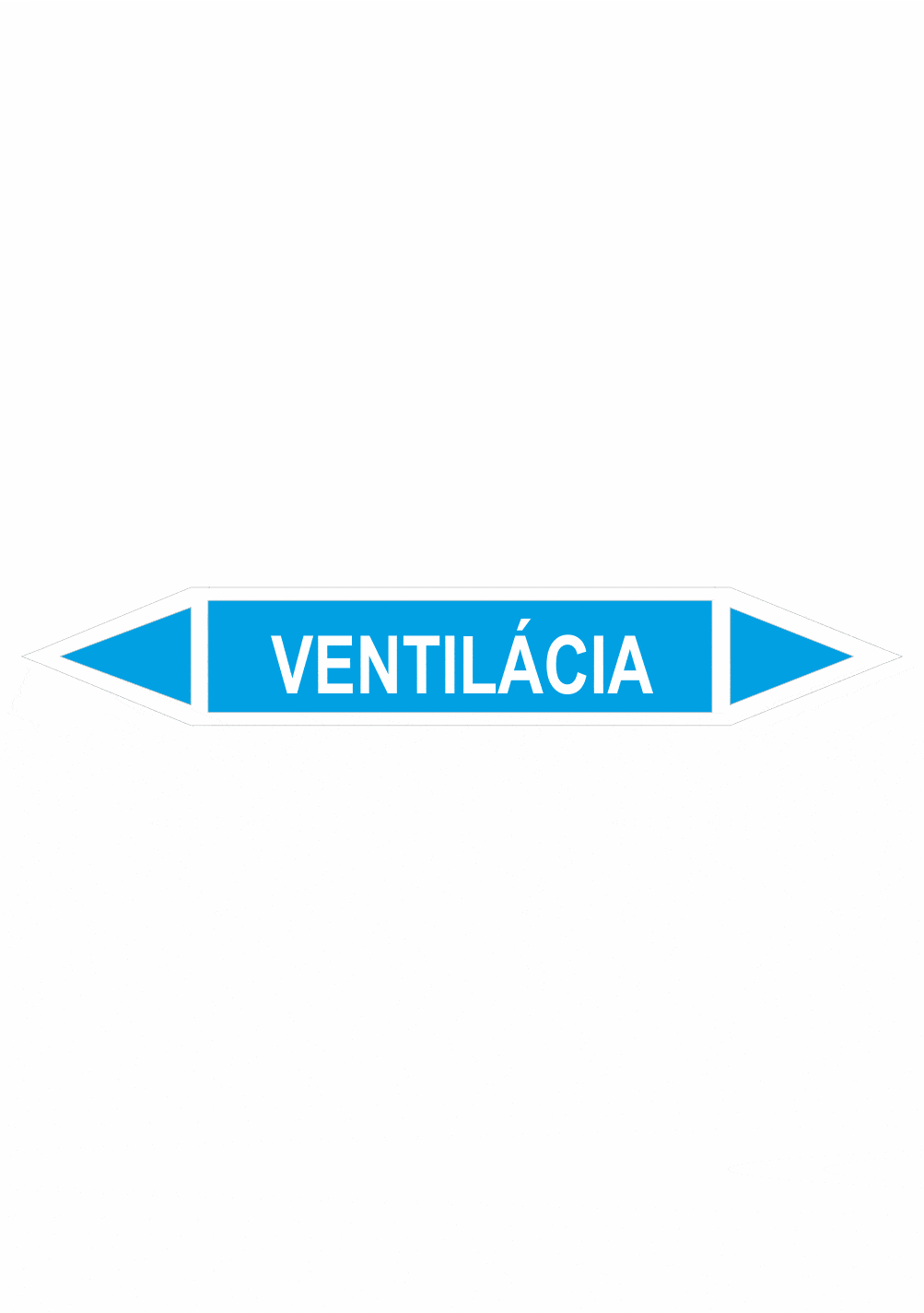 sk401054l Značenie potrubí - Obojsmerné šípky bez symbolu: Ventilácia