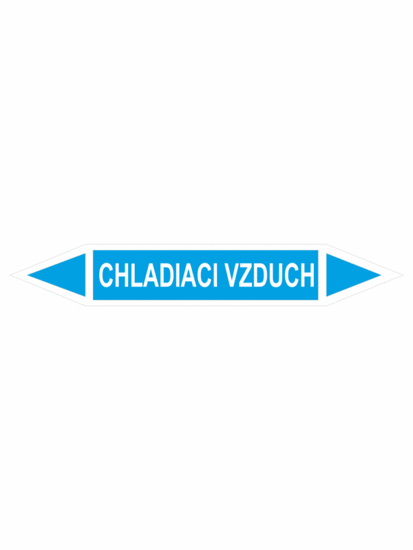 Značenie potrubí - Obojsmerné šípky bez symbolu: Chladiaci vzduch