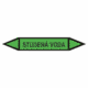 Značenie potrubí - Obojsmerné šípky bez symbolu: Studená voda