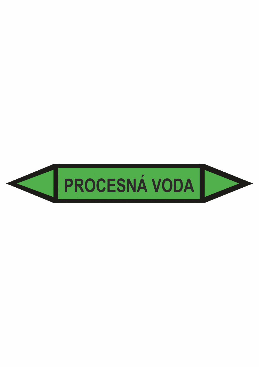 sk401075l Značenie potrubí - Obojsmerné šípky bez symbolu: Procesná voda