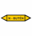 Značenie potrubí - Obojsmerné šípky bez symbolu: N - Butén