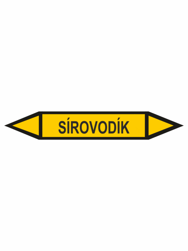 Značenie potrubí - Obojsmerné šípky bez symbolu: Sírovodík