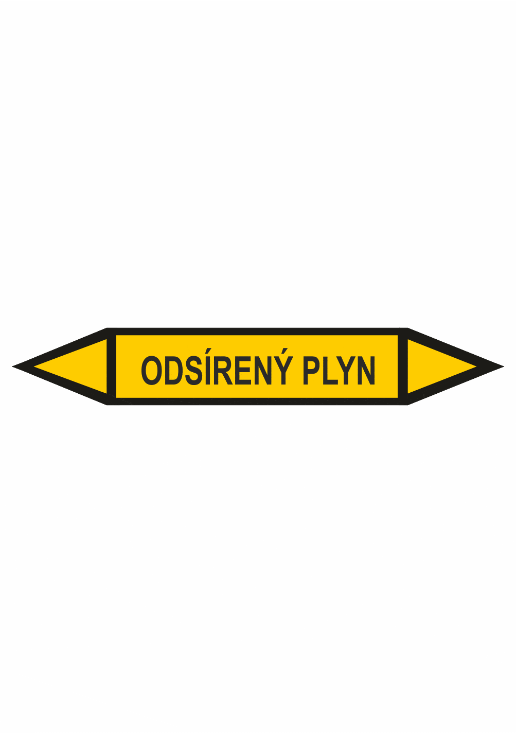 sk401089l Značenie potrubí - Obojsmerné šípky bez symbolu: Odsírený plyn