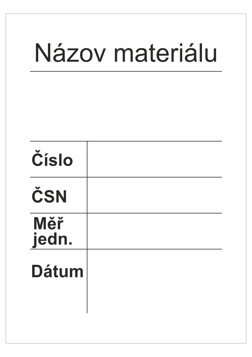 27d040i Značenie budov a priestorov - Značenie materiálov: Názov materiálu / Číslo / ČSN / Měř. jedn. / Dátum
