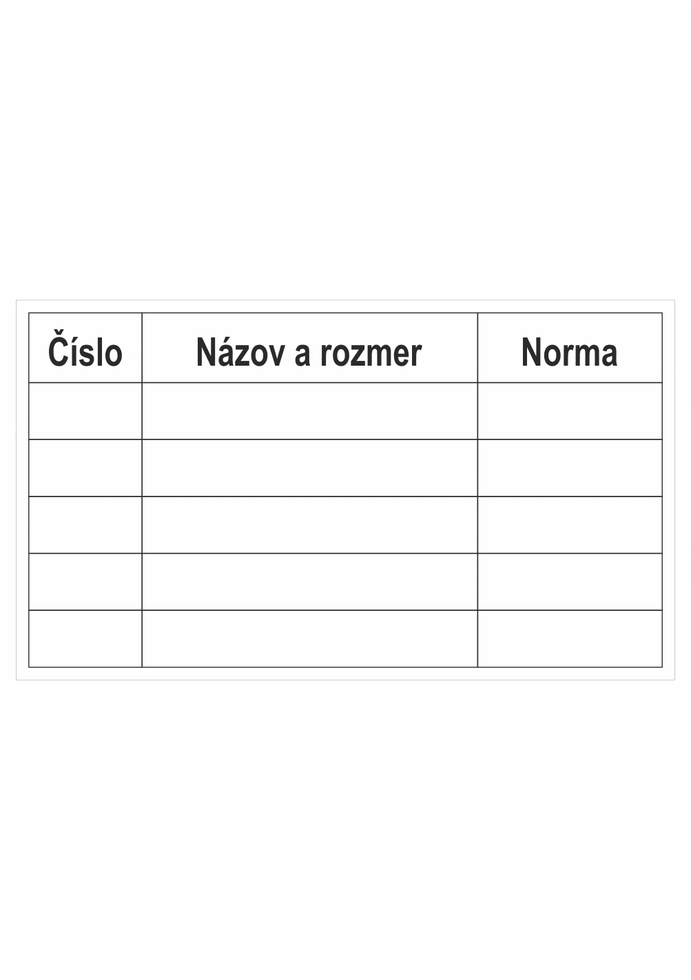 27d040k Značenie budov a priestorov - Značenie materiálov: Číslo / Názov a rozmer / Norma