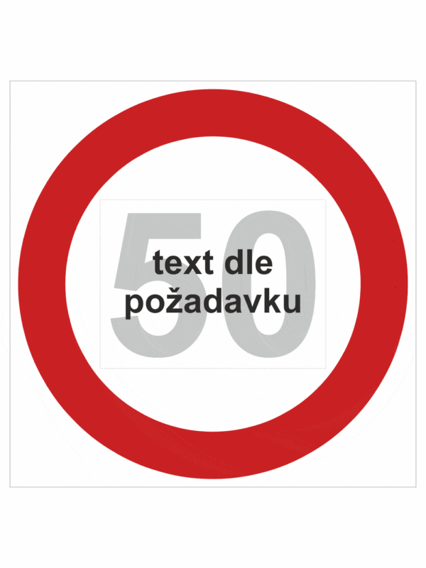 Dopravní značenie - Plastové dopravné značky: Maximálna povolená rýchlosť