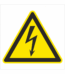 Výstražná bezpečnostná značka - Symbol bez textu: Elektrické napätie