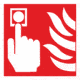 Miesto vyhlásenia požiarneho poplachu – symbol ISO 7010