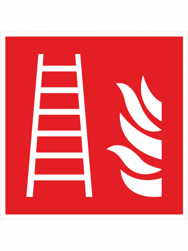 Požiarny rebrík - symbol ISO 7010