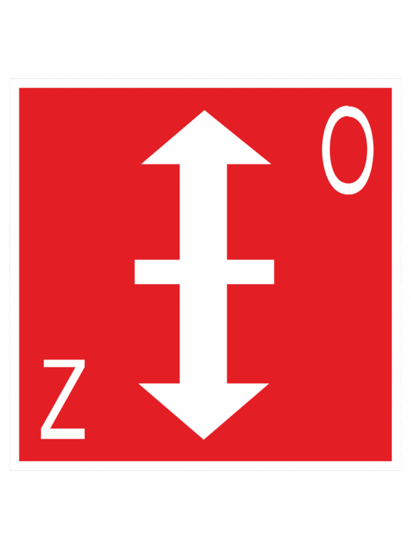 Požiarna klapka – symbol