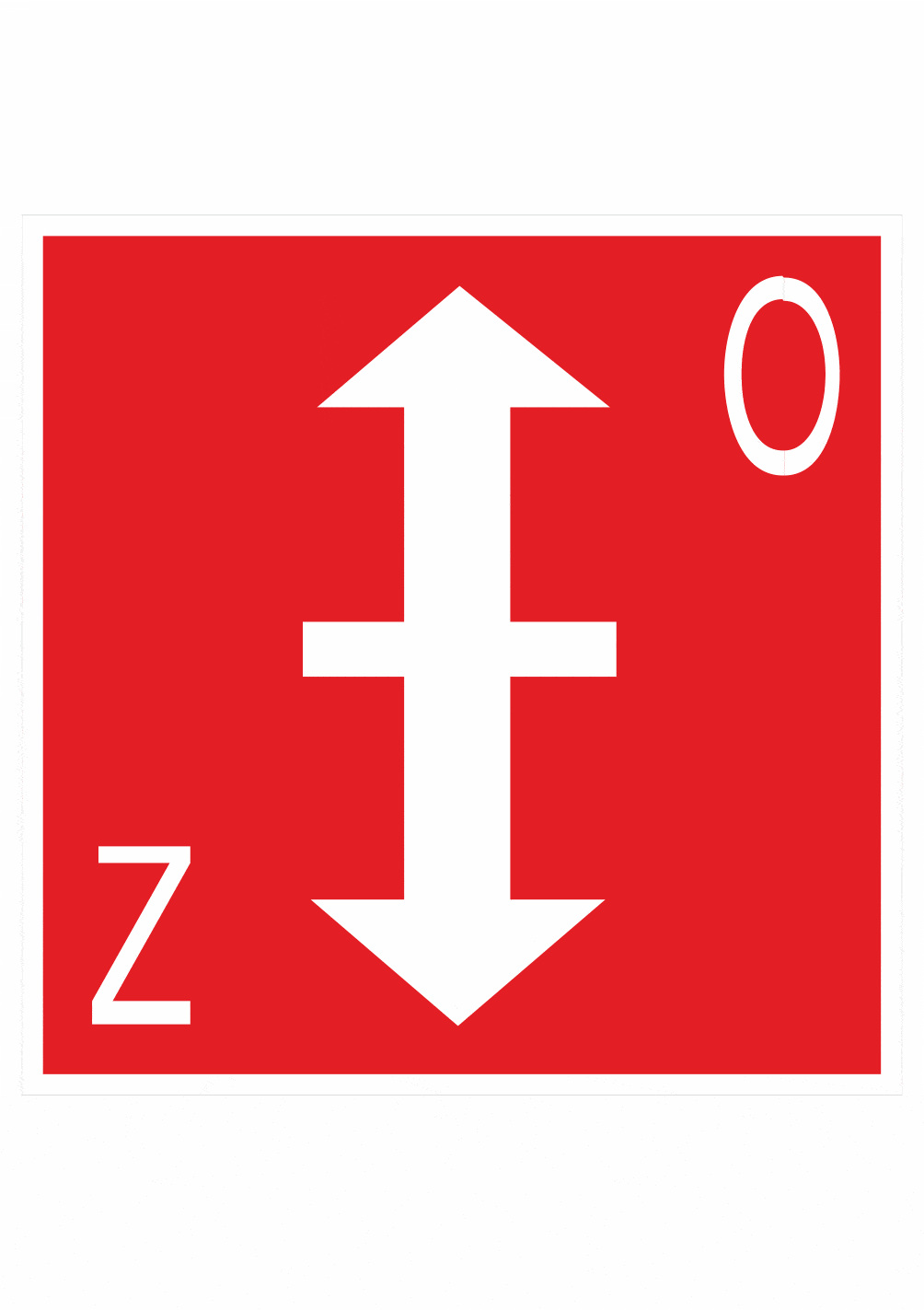 190027 Požiarna klapka – symbol – Obrázok 1