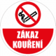Podlahová značka PVC -  ZÁKAZ KOUŘENÍ+text