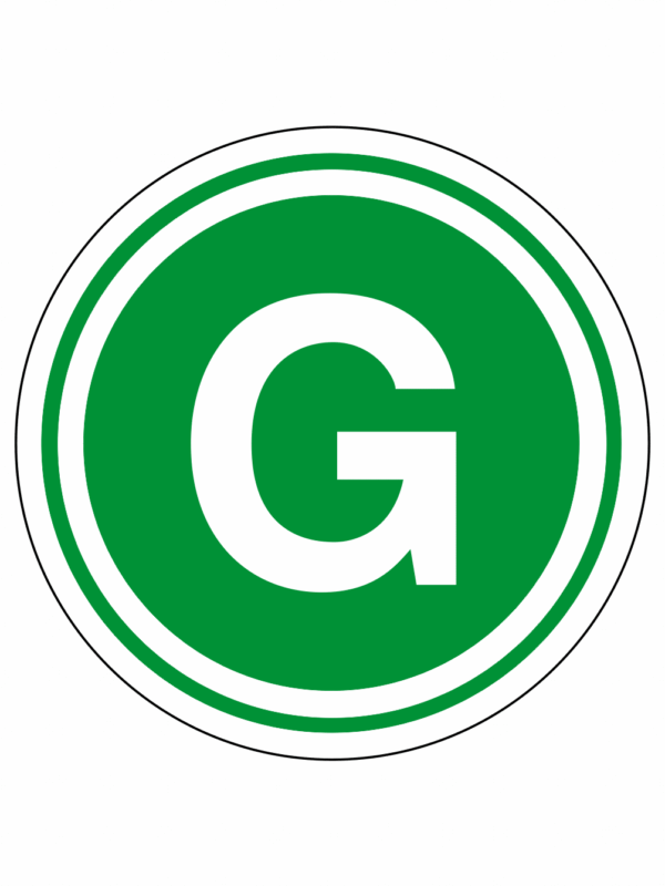 Označenie aut - Značenie nákladných vozidiel: G (Kruh)