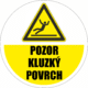 Podlahová značka PVC - POZOR KLUZKÝ POVRCH+text
