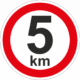Podlahová značka PVC - MAX. POVOLENÁ RYCHLOST km