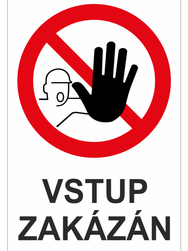 Výměnná tabulka  - Vstup zakázán